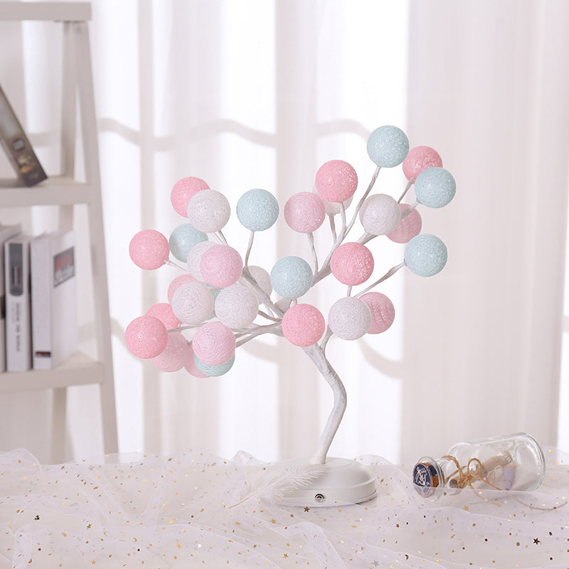 Frendorf | Boomvormige USB Tafel Lamp Kinderen Stijl Plastic Woonkamer LED Nachtkast Verlichting