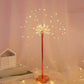 Frendorf | Rose Gold Firework Batterijtje Tafellamp Moderne Metallische LED Nachtkast Verlichting voor Meisjes Slaapkamer