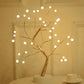 Frendorf | Boomvormige Woonkamer LED Tafellicht Metallic Artistieke Nachttafellamp met USB Oplaadpoort