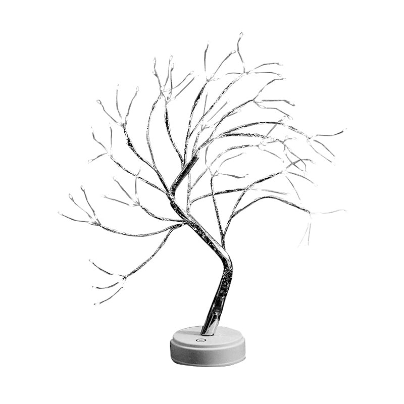 Frendorf | Tree Branch Battery Nachttischlampe Dekorative Kunststoff Mädchen Schlafzimmer LED Tischlicht