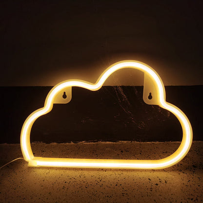 Frendorf | Plastik Wolkenförmige Batterie Wandlampe Weiße LED Nachtbeleuchtung Ideen für Kinder Schlafzimmer