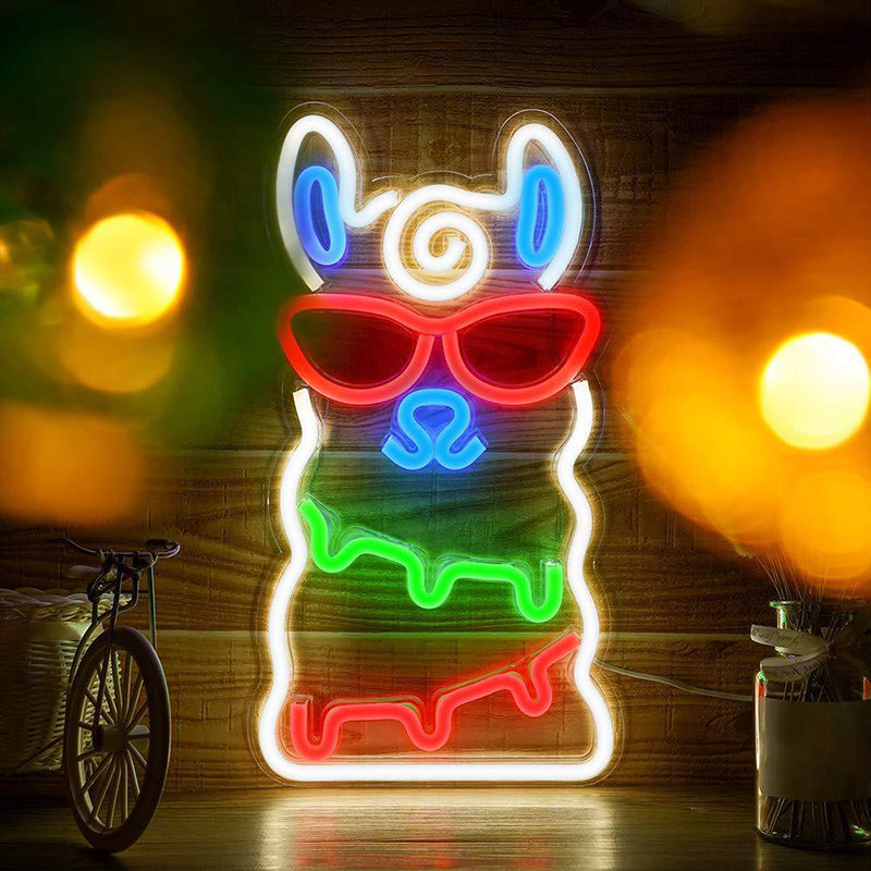 Plastik Cartoon-förmige USB-Wandbeleuchtung Künstliche LED-Neon-Nachtlicht für das Wohnzimmer