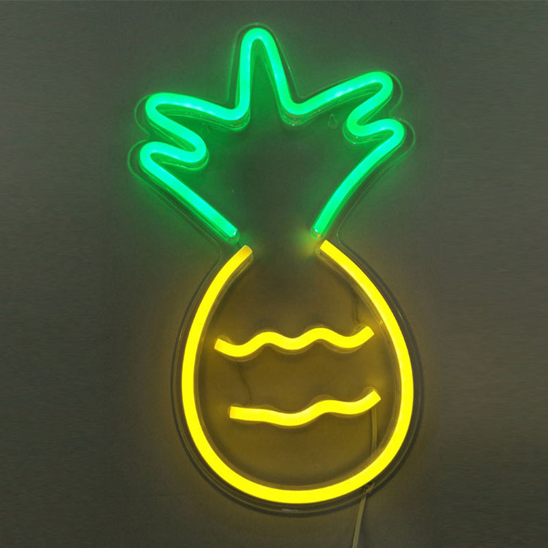 Plastik Cartoon-förmige USB-Wandbeleuchtung Künstliche LED-Neon-Nachtlicht für das Wohnzimmer
