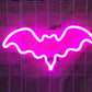 Frendorf | Dierlijke Slaapkamer LED Wandlamp Plastic Artistieke Neon Nachtverlichting in Wit