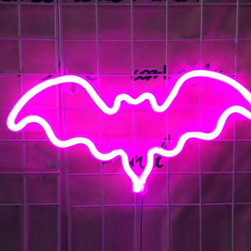 Frendorf | Dierlijke Slaapkamer LED Wandlamp Plastic Artistieke Neon Nachtverlichting in Wit