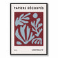 Papiers Decoupes Abstraktes Poster Nr. 1 in Rot und Blau