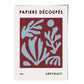 Papiers Decoupes Abstraktes Poster Nr. 1 in Rot und Blau
