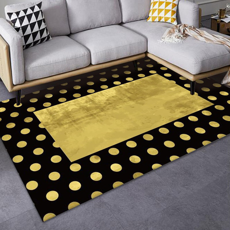 Luxe Mid-Century Teppich Mehrfarbig Abstraktes Muster Teppich Maschinenwaschbar Rutschfeste Rückseite Fleckenresistenter Teppich für Wohnkultur