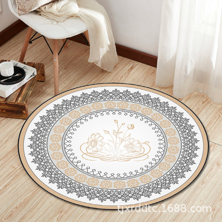 Frendorf | Boho Wohnzimmerteppich Mehrfarbig Blumenmuster Teppich synthetisch fleckenbeständig rutschfest haustierfreundlicher Teppich