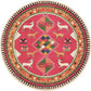 Multicolor Tribal Print Teppich Polyester Bohemian Teppich Fleckenresistent Maschinenwaschbar Rutschfester Teppich für Schlafzimmer