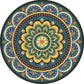 Multicolor Tribal Print Teppich Polyester Bohemian Teppich Fleckenresistent Maschinenwaschbar Rutschfester Teppich für Schlafzimmer