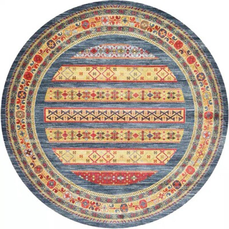 Multicolor Tribal Print Teppich Polyester Bohemian Teppich Fleckenresistent Maschinenwaschbar Rutschfester Teppich für Schlafzimmer