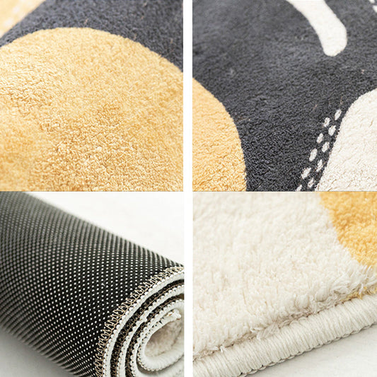 Frendorf | Bohemia Muster Teppich Mehrfarbig Polypropylen Teppich Rutschfest Hintergrund Haustierfreundlich Waschbar Teppich für Sitzecke