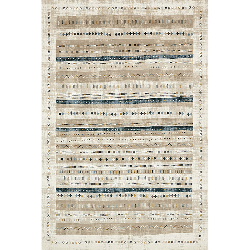 Frendorf | Bohemia Muster Teppich Mehrfarbig Polypropylen Teppich Rutschfest Hintergrund Haustierfreundlich Waschbar Teppich für Sitzecke