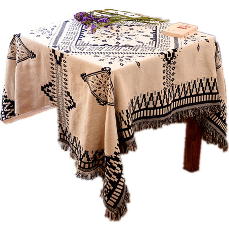 Frendorf | Blau-Weiß Boho Chic Teppich Synthetisch Rautenmuster Teppich Haustierfreundlich Bereichsteppich für Esszimmer