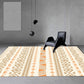Bohemian Wohnzimmer Teppich Mehrfarbig Geometrischer Teppich Polypropylen Fleckenresistent Rutschfeste Rückseite Waschbarer Teppich