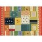 Bohemian Wohnzimmer Teppich Mehrfarbig Geometrischer Teppich Polypropylen Fleckenresistent Rutschfeste Rückseite Waschbarer Teppich