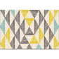 Bohemian Wohnzimmer Teppich Mehrfarbig Geometrischer Teppich Polypropylen Fleckenresistent Rutschfeste Rückseite Waschbarer Teppich