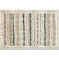 Bohemian Wohnzimmer Teppich Mehrfarbig Geometrischer Teppich Polypropylen Fleckenresistent Rutschfeste Rückseite Waschbarer Teppich