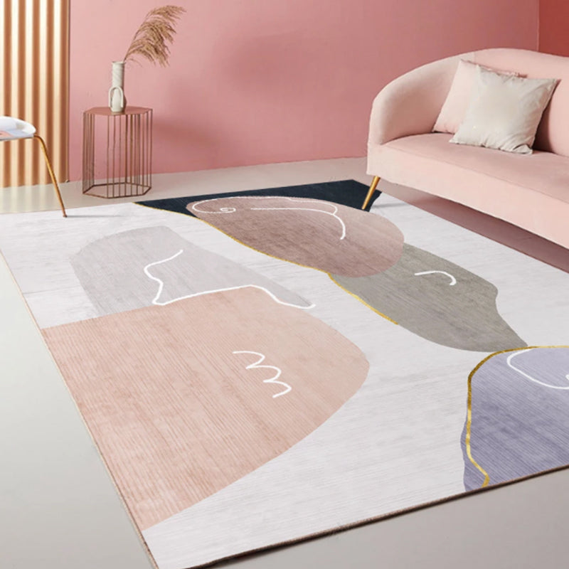 Frendorf | Bohemian Stil Geometrisches Muster Teppich Multi-Farbe Polypropylen Teppich rutschfeste Unterseite haustierfreundlich waschbarer Teppich für Zuhause