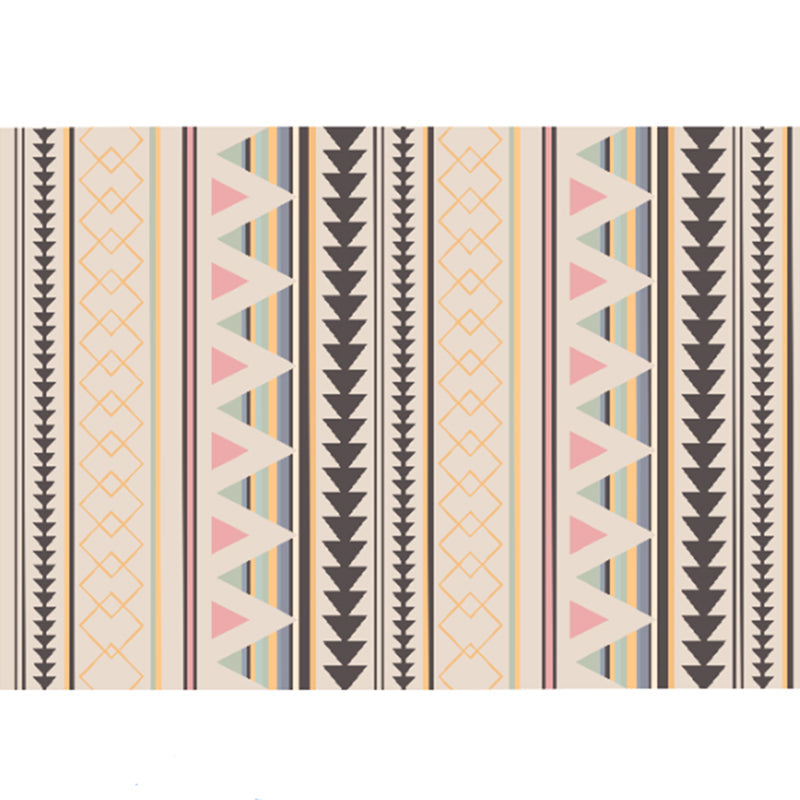 Frendorf | Bohemian Stil Geometrisches Muster Teppich Multi-Farbe Polypropylen Teppich rutschfeste Unterseite haustierfreundlich waschbarer Teppich für Zuhause
