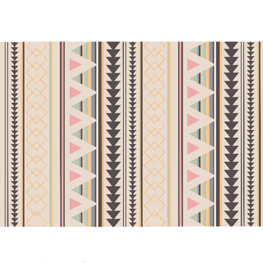 Frendorf | Bohemian Stil Geometrisches Muster Teppich Multi-Farbe Polypropylen Teppich rutschfeste Unterseite haustierfreundlich waschbarer Teppich für Zuhause