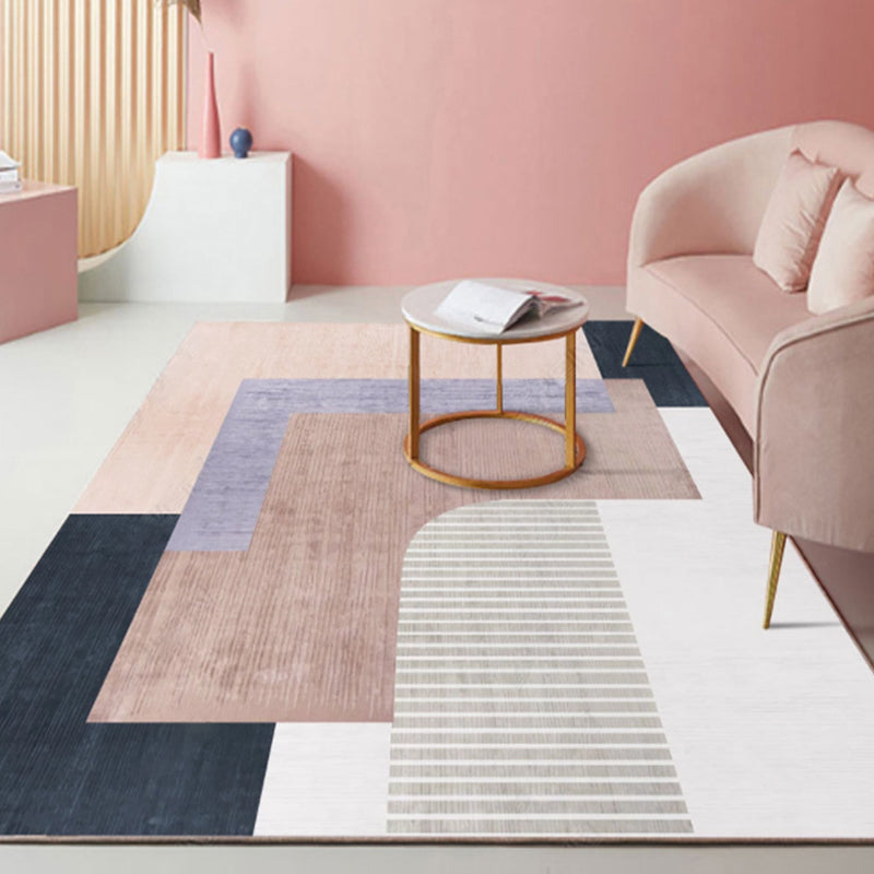 Frendorf | Bohemian Stil Geometrisches Muster Teppich Multi-Farbe Polypropylen Teppich rutschfeste Unterseite haustierfreundlich waschbarer Teppich für Zuhause