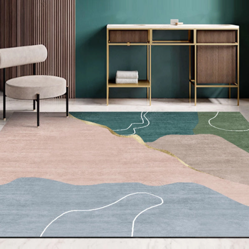 Frendorf | Bohemian Stil Geometrisches Muster Teppich Multi-Farbe Polypropylen Teppich rutschfeste Unterseite haustierfreundlich waschbarer Teppich für Zuhause