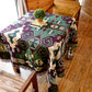 Retro Country Style Teppich Grün Geometrisches Weben Teppich Haustierfreundlicher Teppich für Wohnzimmer