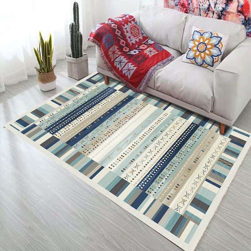 Frendorf | Bold Geometry Bereichsteppich Polypropylen Bohemia Teppich Haustierfreundlich Maschinenwaschbar Rutschfester Teppich für Wohnzimmer
