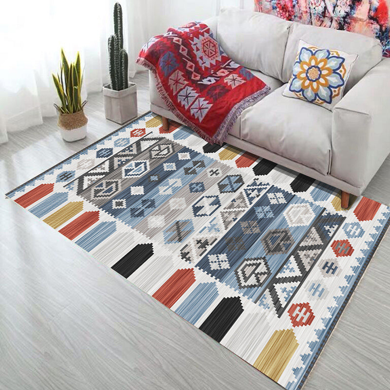 Frendorf | Bold Geometry Bereichsteppich Polypropylen Bohemia Teppich Haustierfreundlich Maschinenwaschbar Rutschfester Teppich für Wohnzimmer