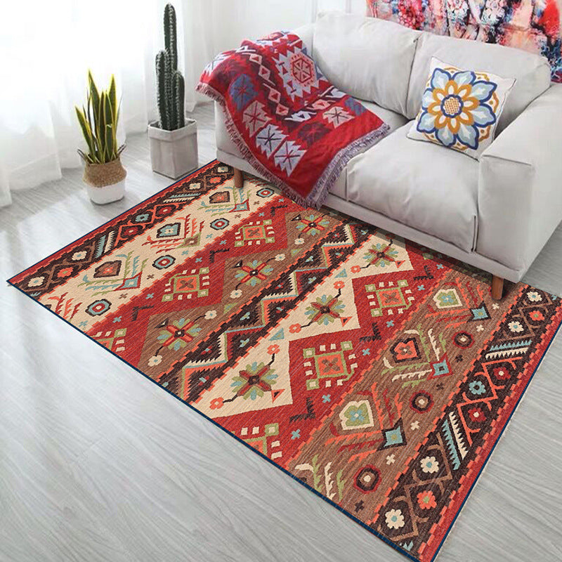 Frendorf | Bold Geometry Bereichsteppich Polypropylen Bohemia Teppich Haustierfreundlich Maschinenwaschbar Rutschfester Teppich für Wohnzimmer