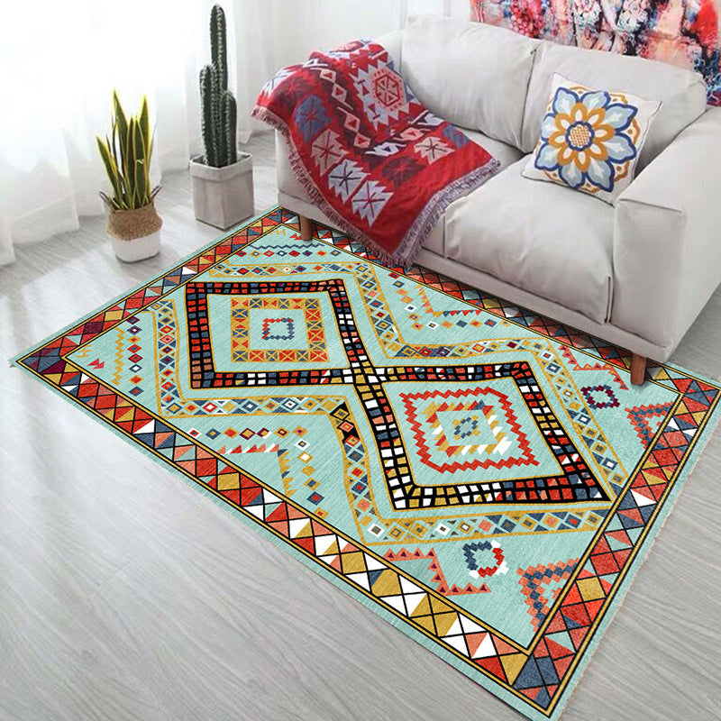 Frendorf | Bold Geometry Bereichsteppich Polypropylen Bohemia Teppich Haustierfreundlich Maschinenwaschbar Rutschfester Teppich für Wohnzimmer