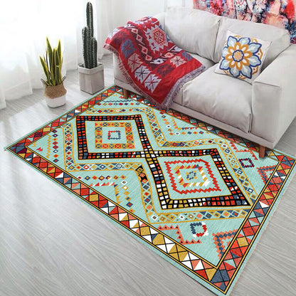 Frendorf | Bold Geometry Bereichsteppich Polypropylen Bohemia Teppich Haustierfreundlich Maschinenwaschbar Rutschfester Teppich für Wohnzimmer