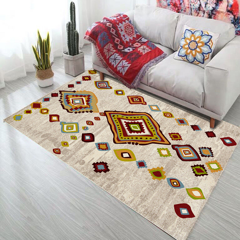 Frendorf | Bold Geometry Bereichsteppich Polypropylen Bohemia Teppich Haustierfreundlich Maschinenwaschbar Rutschfester Teppich für Wohnzimmer