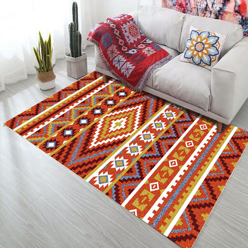Frendorf | Bold Geometry Bereichsteppich Polypropylen Bohemia Teppich Haustierfreundlich Maschinenwaschbar Rutschfester Teppich für Wohnzimmer