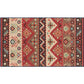 Frendorf | Rustikale Tribal Muster Teppich Multi Farben Bohemia Teppich Polyester Waschbar Rutschfeste Rückseite Haustierfreundlicher Teppich für Zuhause