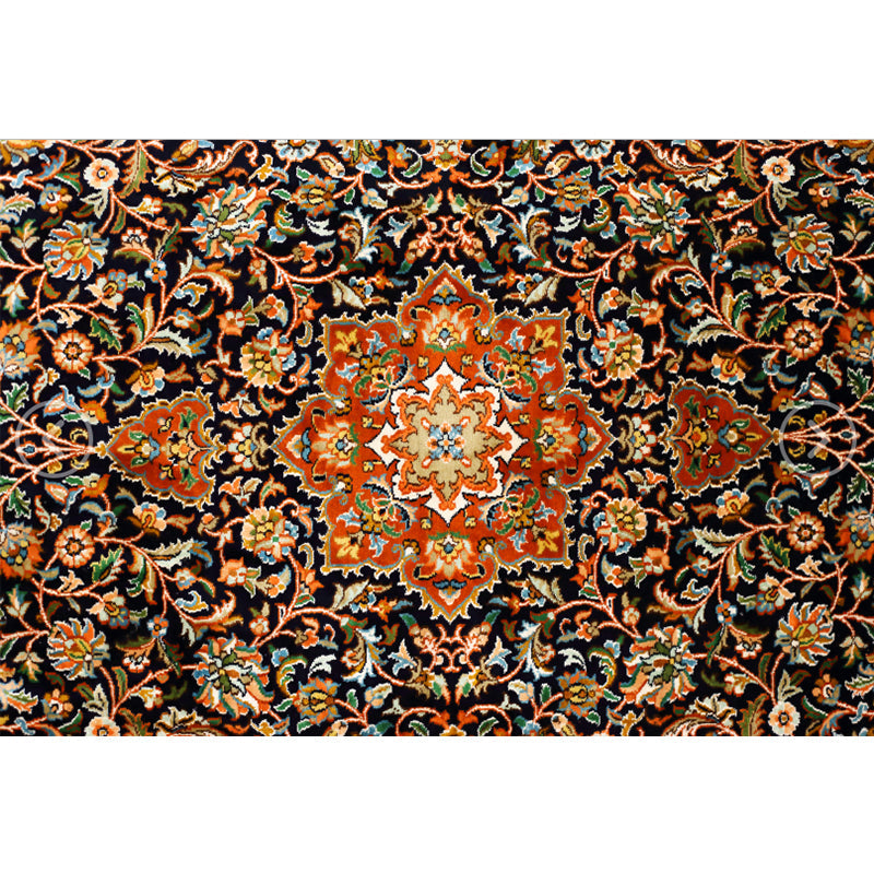Frendorf | Rustikale Tribal Muster Teppich Multi Farben Bohemia Teppich Polyester Waschbar Rutschfeste Rückseite Haustierfreundlicher Teppich für Zuhause