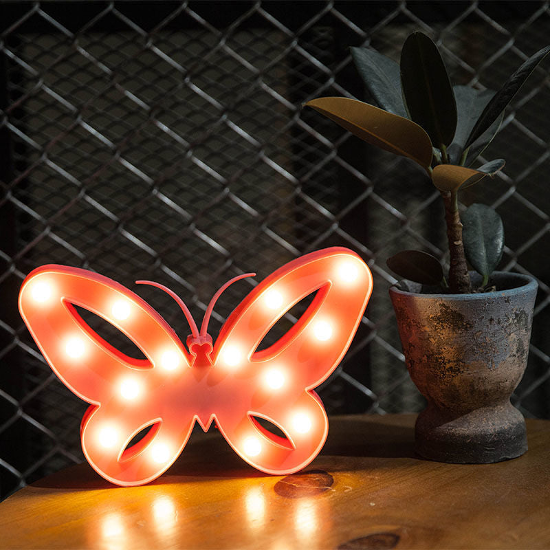Frendorf | Diervormige Plastic Batterij Nachttafellamp Decoratieve Roze LED Tafellamp Ideeën voor Kinderkamer