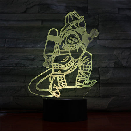 Feuerwehrmann 3D Licht