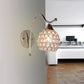 Frendorf | Dome Wandleuchte Modern Kristall 1 Licht Flur Wandmontierte Leuchte mit Chrom Rückplatte