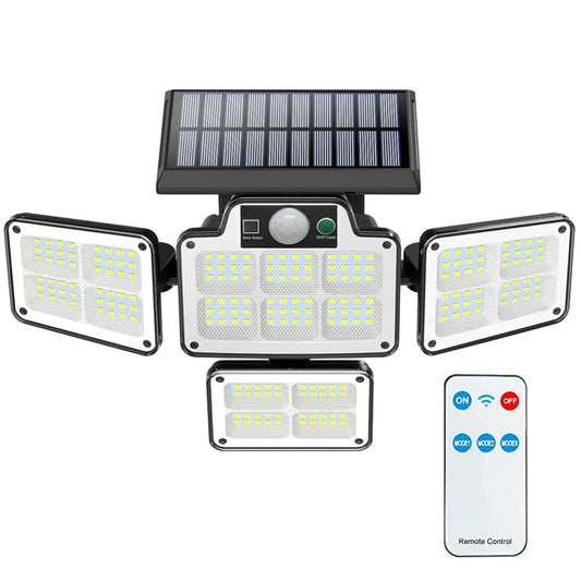 Frendorf | 216 LEDs Solar Außenleuchte Bewegungsmelder Sicherheitsdrahtlampe