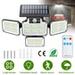 Frendorf | 216 LEDs Solar Außenleuchte Bewegungsmelder Sicherheitsdrahtlampe