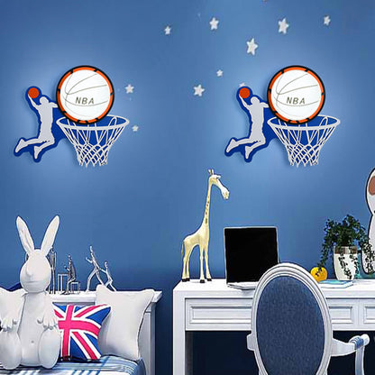 Frendorf | Kunststoff Runde Shade LED Wandlampe Cartoon Blaue Wandleuchte für Kindergarten