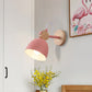 Frendorf | Eenvoudige Bel Wandlamp Bevestiging Metaal Enkele Lamp Slaapkamer Wandgemonteerde Lamp met Cirkel Houten Achterplaat