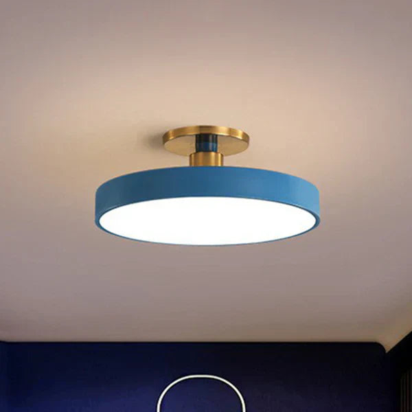 Frendorf | AstraGlow Skandinavische LED Deckenleuchte | Runde Flush Mount | Acryl Design | Schlafzimmerbeleuchtung