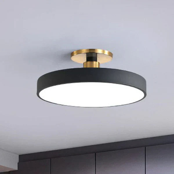 Frendorf | AstraGlow Skandinavische LED Deckenleuchte | Runde Flush Mount | Acryl Design | Schlafzimmerbeleuchtung