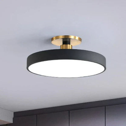 Frendorf | AstraGlow Skandinavische LED Deckenleuchte | Runde Flush Mount | Acryl Design | Schlafzimmerbeleuchtung