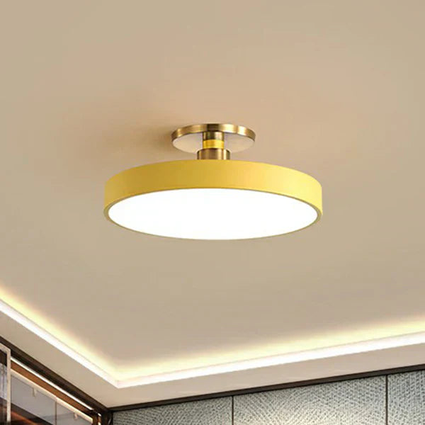 Frendorf | AstraGlow Skandinavische LED Deckenleuchte | Runde Flush Mount | Acryl Design | Schlafzimmerbeleuchtung