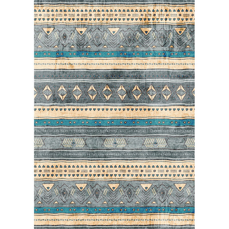 Frendorf | Bohemian Geometrisch Druck Teppich Multi Bunt Synthetischer Teppich Fleckenbeständig Maschinenwaschbar Rutschfeste Unterlage Teppich für Gästezimmer